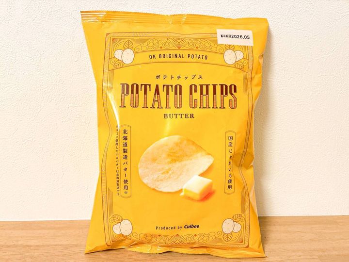 オーケー：ポテトチップス バター味 95g
