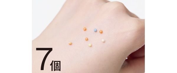 カラーシュガー7個残る