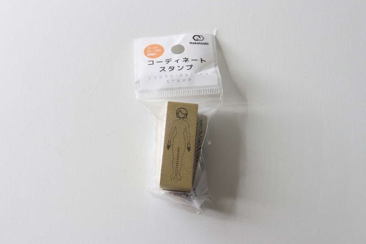 コーディネートスタンプがパッケージに入った状態の全体像