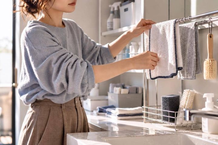掃除道具、濡れたまましまってない？雑巾やスポンジを清潔に保つ“使ったあとの収納”のコツ