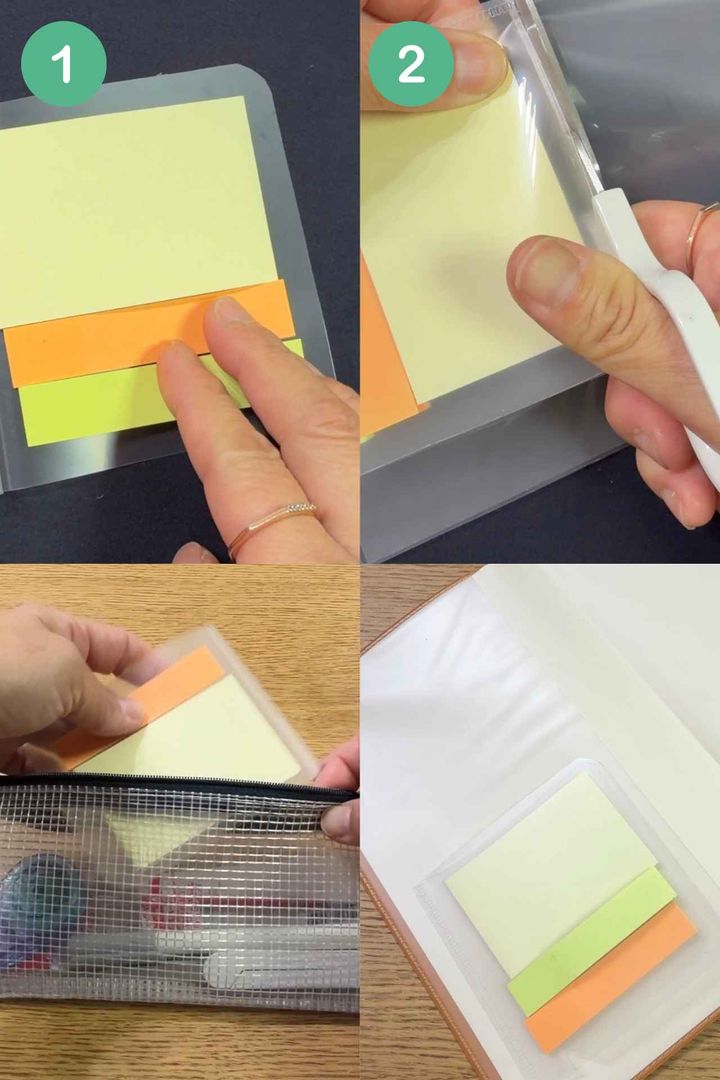 画像: 付箋紙を挟んでおけば、ぐちゃぐちゃにならない！