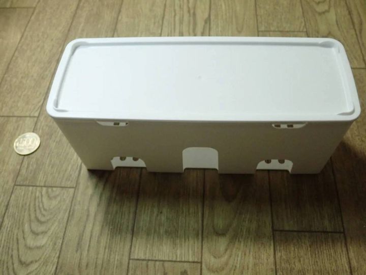 ダイソー：タップ収納ケース ホワイト