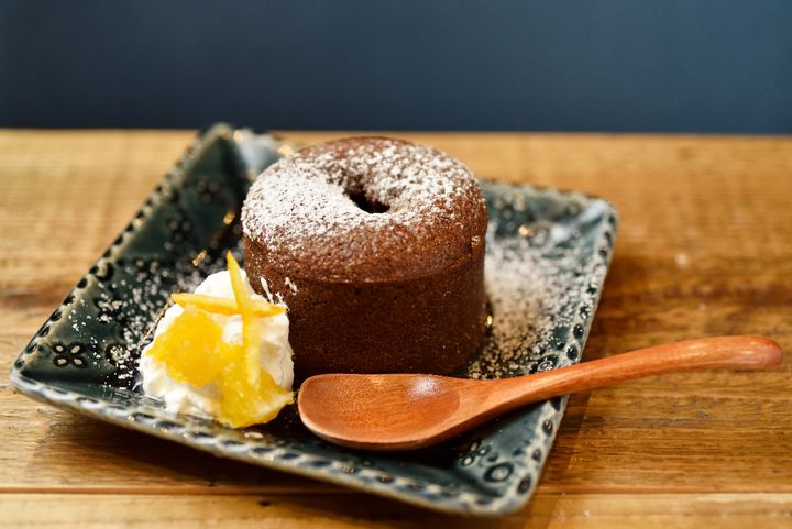 「cafe 茶まびこ」フォンダンそばショコラ