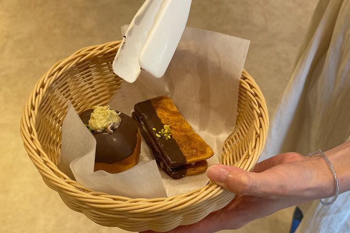 「ドバイチョコキューブパン」「ドバイチョコサンド」