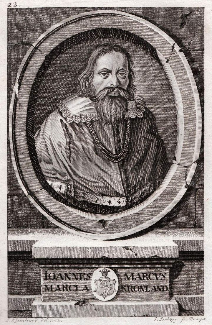 ヨハネス・マルクス・マルチ(1595〜1667年)の肖像です。マルチは、プラハの錬金術師ゲオルク・バレシュから手稿を受け継ぎました。
