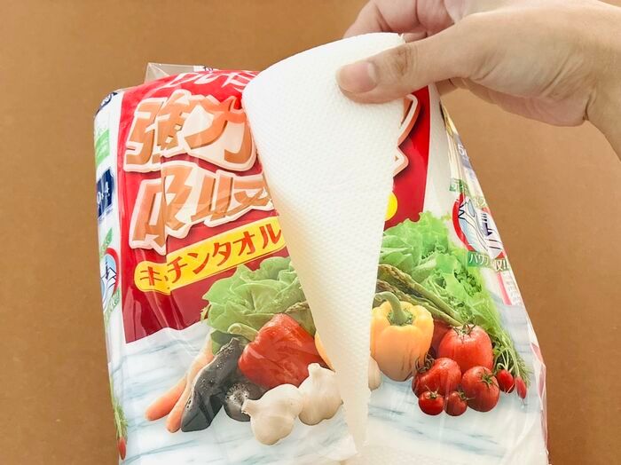 『キッチンペーパー』の袋の開け方。もしかして…上からビリッと破って開けてない？