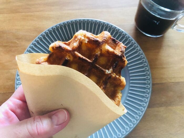 わが家ではコーヒーフィルターをこうやって活用してます。便利すぎてすっかり定番に♪