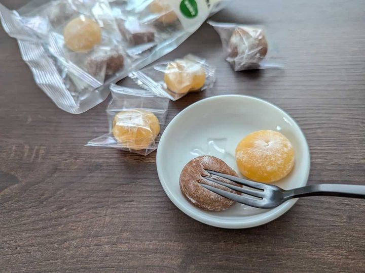 無印良品 ほめられかぼちゃと栗のひとくち大福
