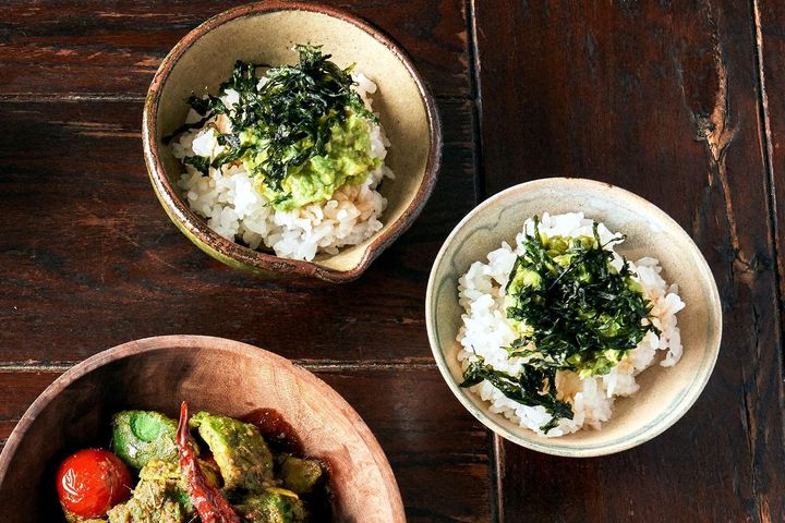 アボカドのわさび漬けご飯