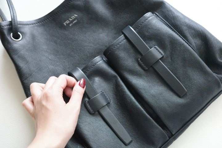 PRADA プラダ ルート ラージ ブラック ポケット