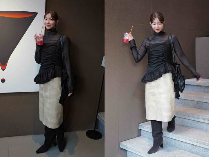 PRADA プラダ ルート ラージ ブラック 着画