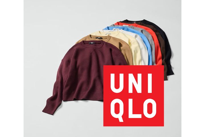 ユニクロ スムースコットンクルーネックセーター（XS～3XL）／税込み2990円 ※2026年10月29日までの期間限定価格