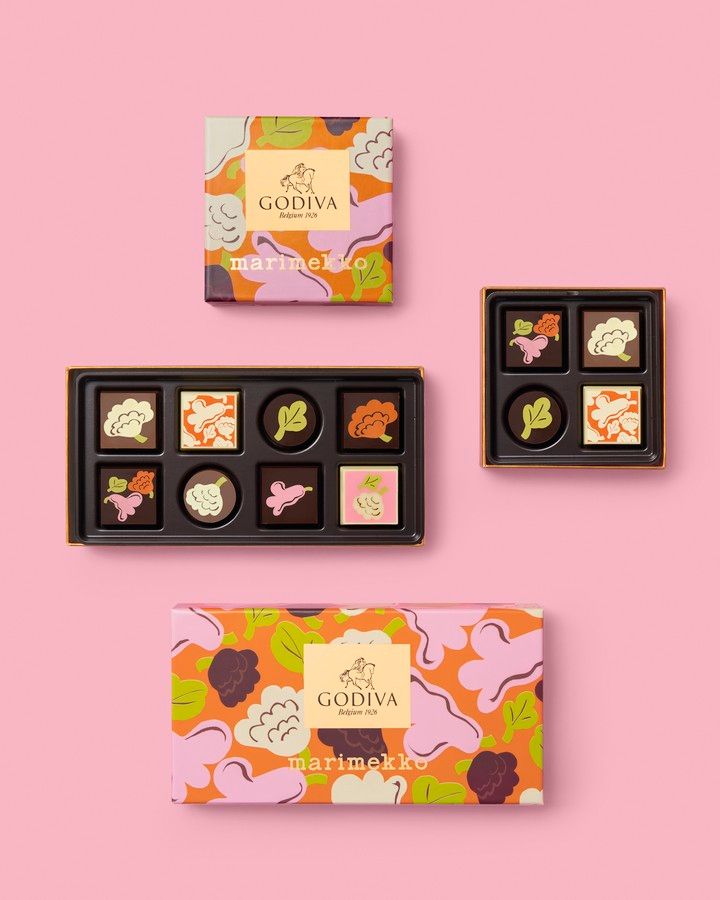 ゴディバ×Marimekko コレクション アソートメント 4粒入、8粒入