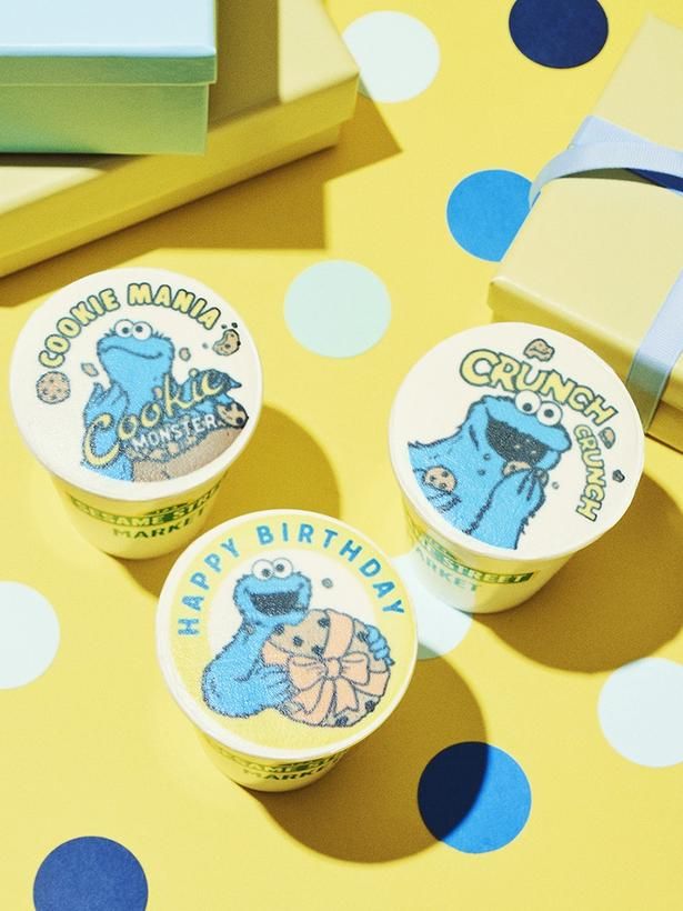 「クッキーバースデー キャラクターラテ」(各650円)