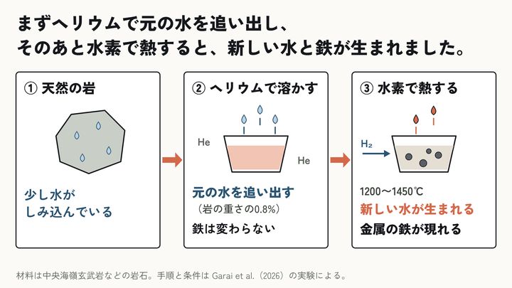 石と水素から水が生まれる過程を再現――地球の海の起源に新説⑥