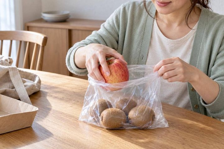 硬いキウイを早く食べたいときに。りんごと袋に入れる“追熟”のコツ