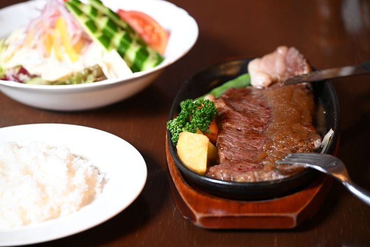 「ステーキハウスみはし」ビーフステーキ