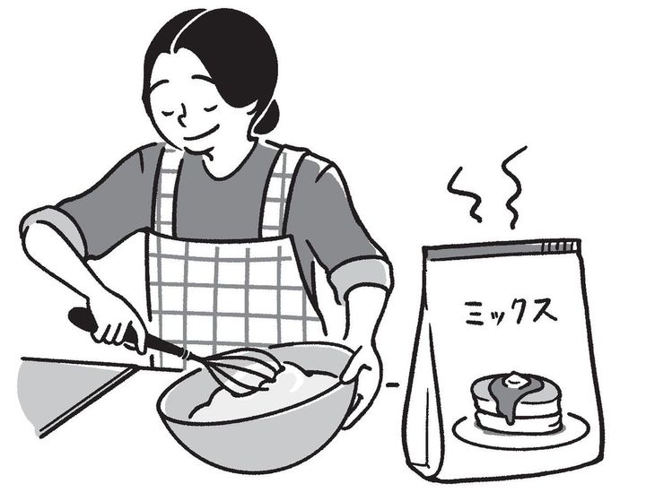 ホットケーキを作る人