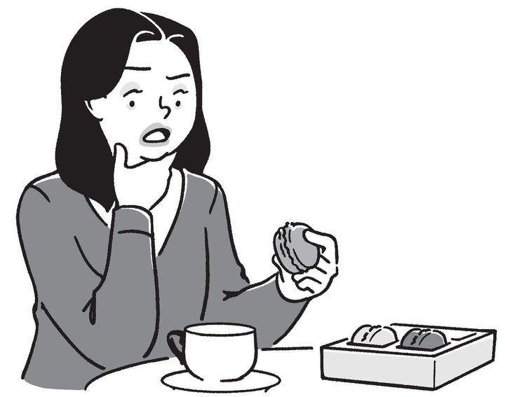 マカロンを食べたら口の周りが腫れた人