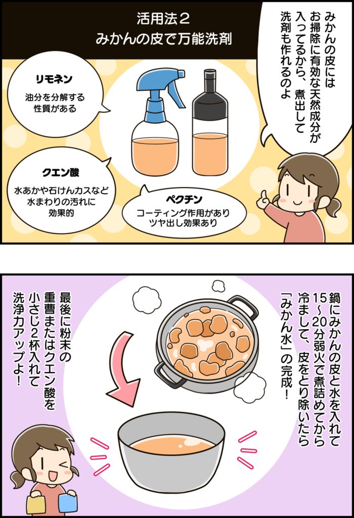 みかんの皮、捨てるの待って！ちょっとの工夫で、家じゅうで役立つ万能アイテムに大変身♡