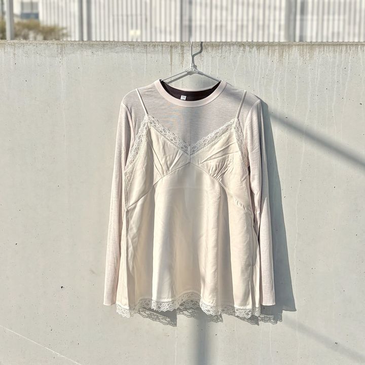 GU「シアートップス」を使ったコーデ