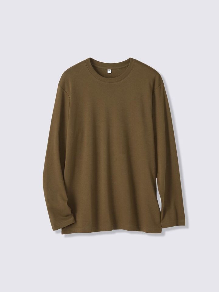 クルーネック長袖Tシャツ