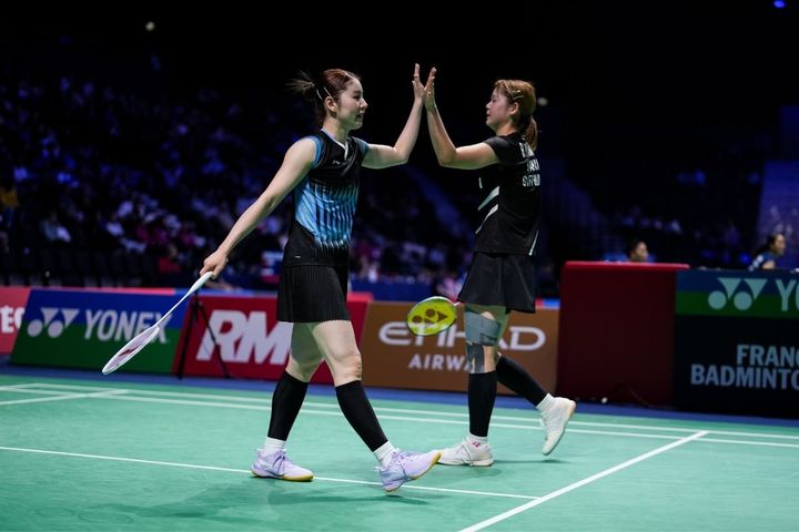志田千陽・平本梨々菜組（C）Getty Images