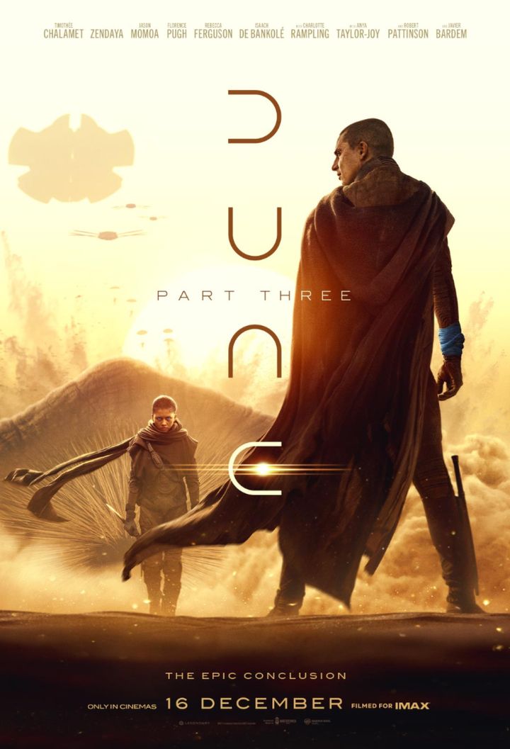 映画『デューン 砂の惑星PART3』海外版ポスタービジュアル （C）2026 Warner Bros．Entertainment Inc．and Legendary．All rights reserved． width=