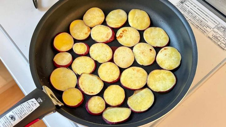 豚こまとさつまいものにんにくポン酢照り焼き