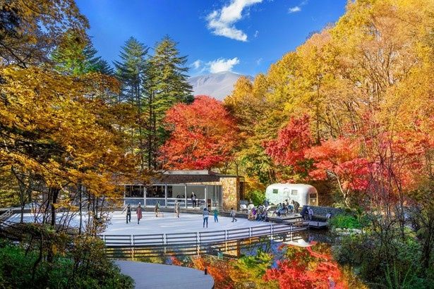 開業10周年を迎える軽井沢「ケラ池スケートリンク」が10月30日(金)にオープン。紅葉を眺めながら“初滑り”を楽しめる