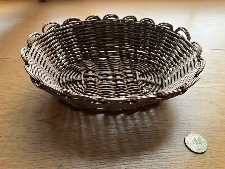 ダイソー：レンジで加熱できる抗菌PPバスケット(22cm×16cm×6cm)