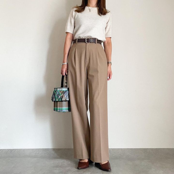 画像: シンプルな大人女子スタイル