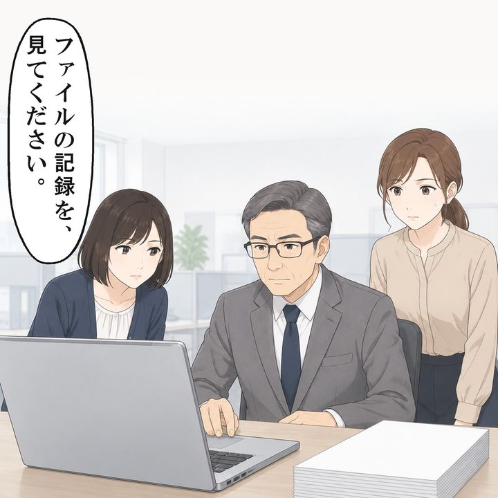 作成者も更新者も私で、保存は午前3時と分かりました