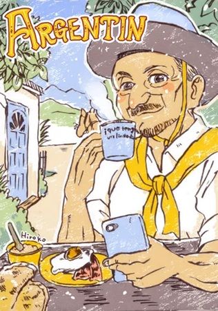 各国の“おじちゃん”の豊かな表情を描くイラストを珈琲とともに満喫！東京・駒込で「世界のおじちゃんと珈琲」展開催