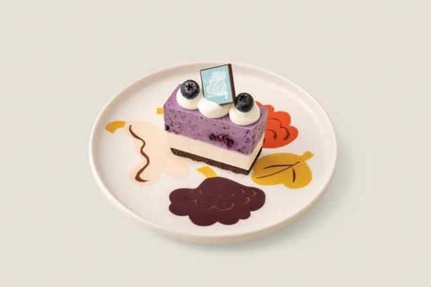 「レアチーズケーキ(ブルーベリー＋カカオフルーツ)」(1300円)