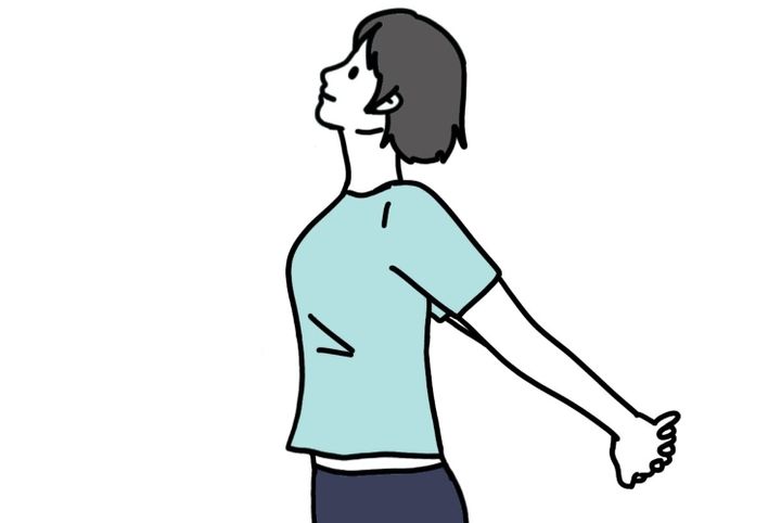 胸ストレッチ