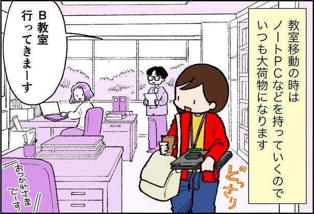 いつも大荷物になります (C)前川さなえ／レタスクラブ