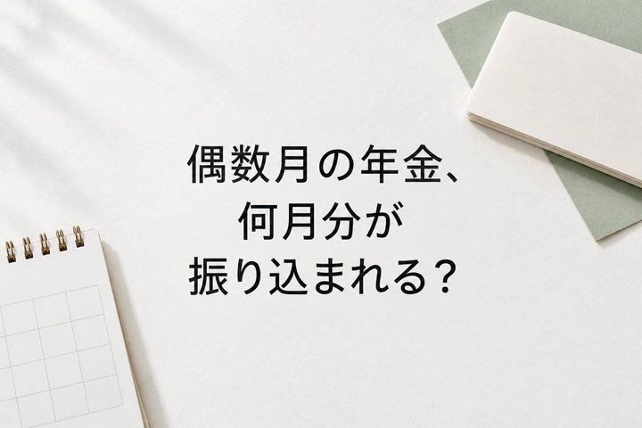 偶数月に入る年金は、何月分？「受け取る月」と「対象になる月」の違い