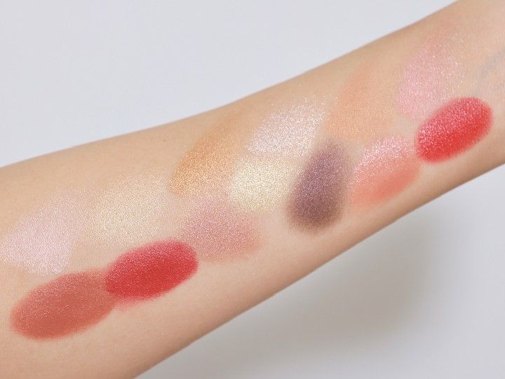 ディオール dior ホリデーコレクション クリスマスコフレ クチュール マルチユース パレット 商品スウォッチ 実際の色
