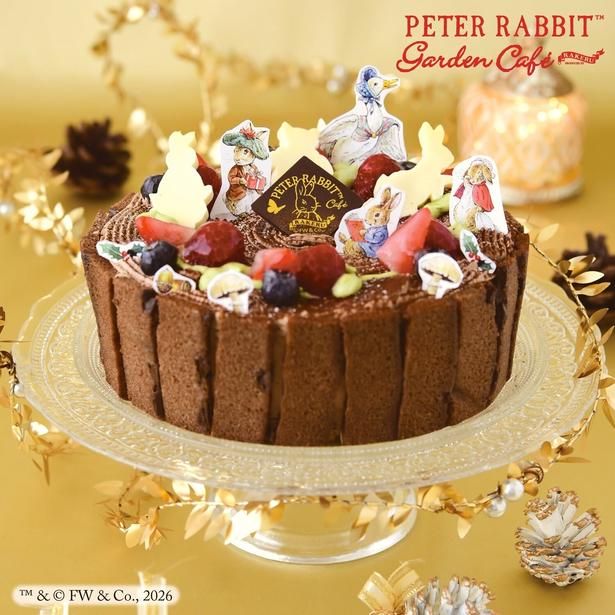 「ピーターラビットの森の切り株クリスマスケーキ」(4980円)