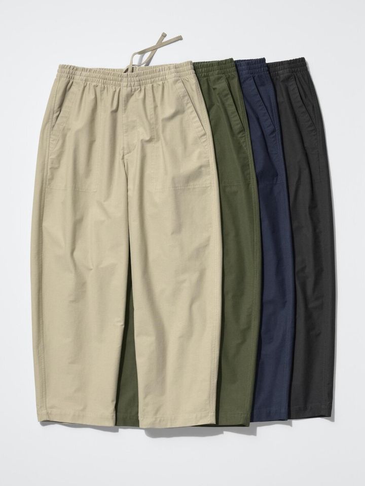 ベージュやカーキなど4色のジャージーイージーワークパンツ