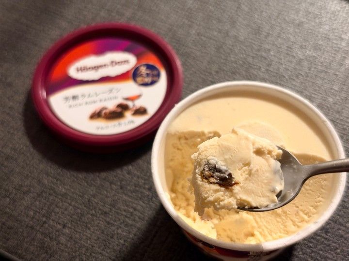 ハーゲンダッツ 冬限定 芳醇ラムレーズン アイス 実食レビュー