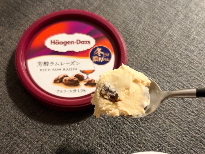 ハーゲンダッツ 冬限定 芳醇ラムレーズン アイス 実食レビュー