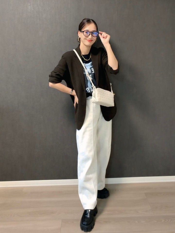 【UNIQLO : C】ニットジャケット着用コーデ