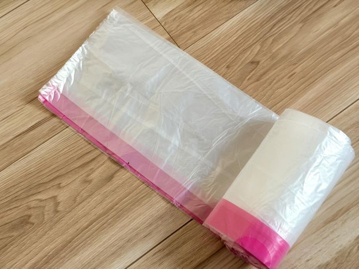 画像: 片付けにはひも付きポリ袋