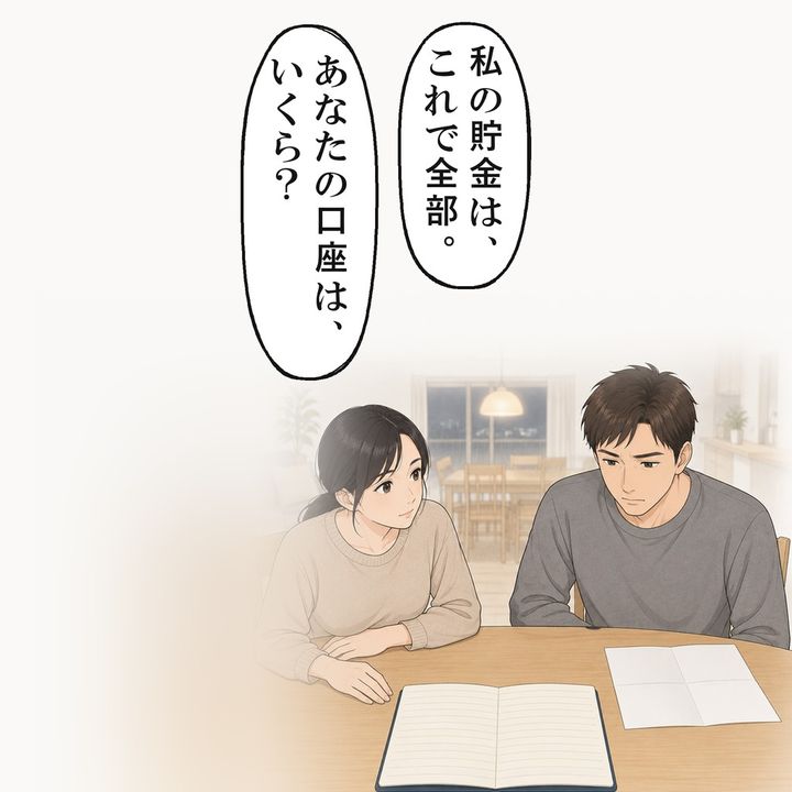 私は貯金通帳を開き、夫の口座にいくらあるのかを尋ねました