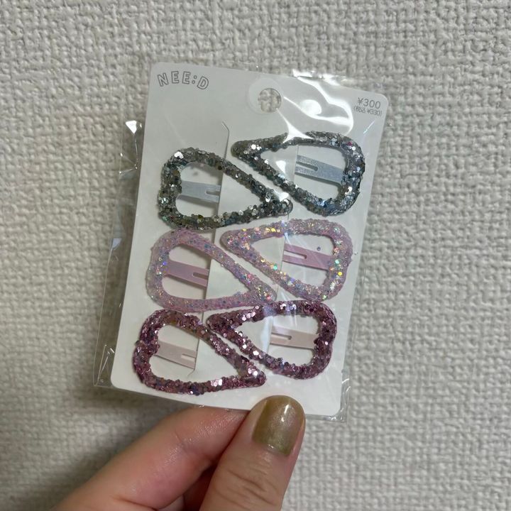 スリコ3COINSキラキララメパッチンピンヘアアレンジキッズヘアダンスヘア