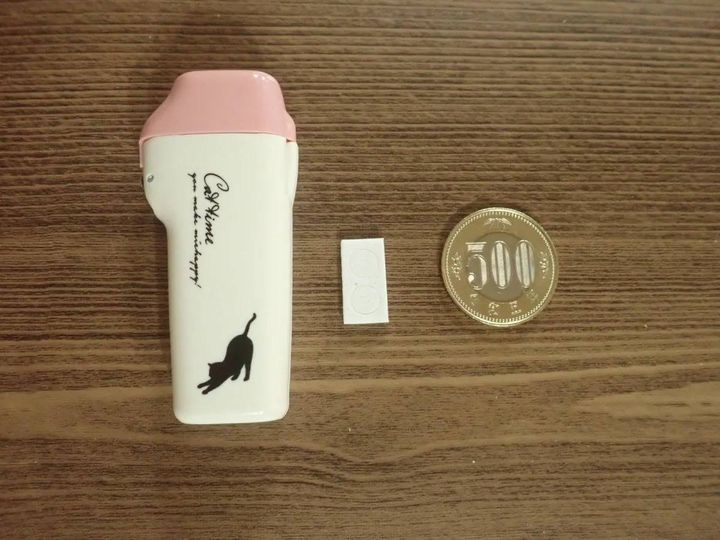 ダイソー：そのまま押せる印鑑ケース(ネコ)