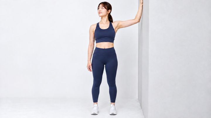 小胸筋の壁ストレッチ3