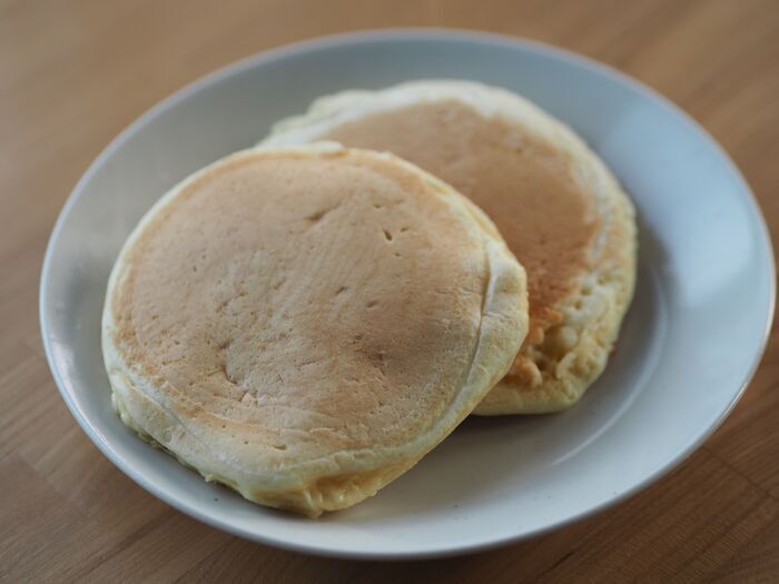 「ホットケーキミックス」にちょい足しするだけ！もちもち食感になるのはどれ？3種類を食べ比べてみた♪